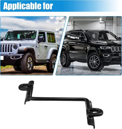 Miniatura 7 de X AUTOHAUX Soporte de retención de batería para Jeep Cherokee 1998-2001 para Jeep Wagoneer 1985-1990 55010722 Kit de retención de batería