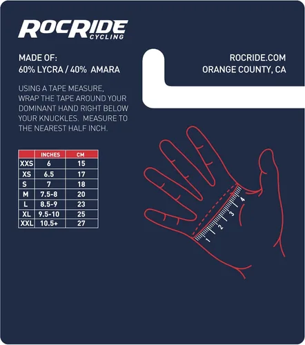 Miniatura 3 de RocRide Guantes de ciclismo de medio dedo con protección acolchada mejorada para ciclismo de carretera y montaña con tamaño unisex para hombres