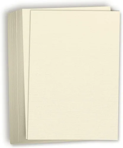 Miniatura 9 de Hamilco Papel de cartulina con textura de lino blanco Resume – 8 1/2 x 11 pulgadas, grueso en blanco, peso pesado, 80 libras, cartulina