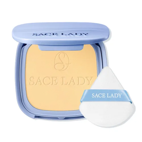 Miniatura 12 de SACE LADY Polvo Facial Impermeable para Fijar Maquillaje, Polvo Compacto Prensado de Control de Grasa para Mujeres, Difuminador de Poros Mate