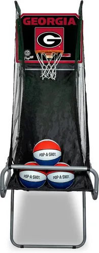 Miniatura 10 de Pop-A-Shot - Tailgate Game with NCAA Graphics l Arcade Basketball Inside, Out, and On The Go Infrared Sensor Scoring 3 Balls Foldable
