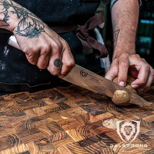 Miniatura 8 de Cuchillo de Chef Dalstrong - 8 pulgadas - Serie Phantom - Cuchillo de Cocina de Acero Japonés AUS8 de Alto Carbono - Mango G10 Blanco - Cuchillo