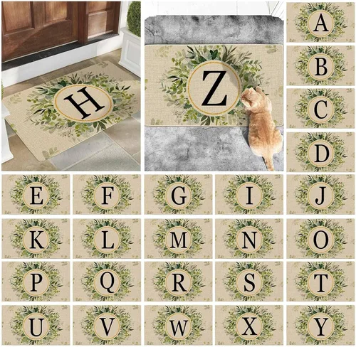 Miniatura 3 de Alfombrillas personalizadas con apellido familiar, 24 x 16 pulgadas, antideslizantes, para entrada y hogar, felpudos de bienvenida para interiores