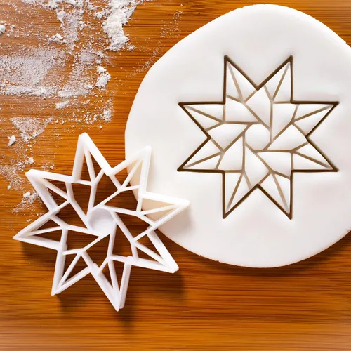 Miniatura 2 de Origami Star (8 lados, estilo 1) cortador de galletas, 1 pieza - Bakerlogy