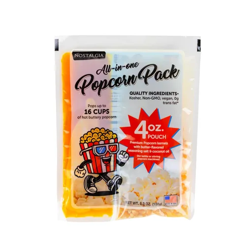 Miniatura 7 de Kit de máquina de palomitas Nostalgia Theater – 1 lb. de granos y 12.5 oz. de aceite con sabor a mantequilla – Tres sabores de sal sazonadora de 3
