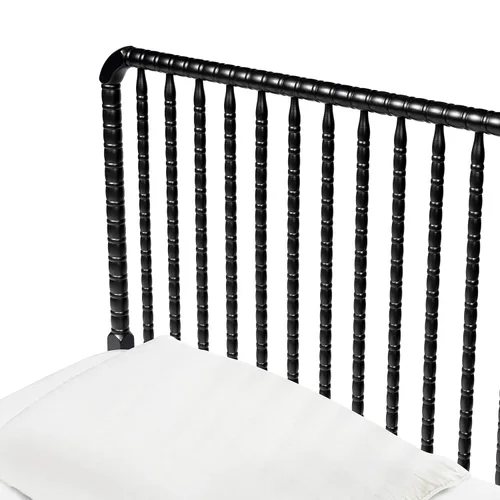 Miniatura 9 de Davinci Jenny Lind - Cama individual con postes de husillo de madera en ébano - Listones de soporte de colchón incluidos