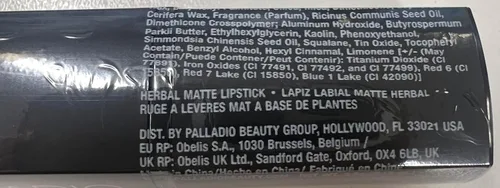 Miniatura 8 de Palladio Lápiz labial mate a base de hierbas, cremoso y cobertura completa, lápiz labial mate de larga duración, Chianti Chianti refinado
