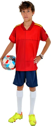 Miniatura 2 de PAIRFORMANCE Uniformes de fútbol para niños, camiseta deportiva de equipo y pantalones cortos para niños, ropa deportiva, unisex, de 4 a 14 años