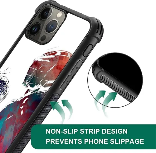 Miniatura 213 de Compatible con funda para iPhone 6 Plus/6s Plus,Bite Your Teeth Diseño de patrón asombroso, funda trasera dura de PC anti-arañazos y a prueba