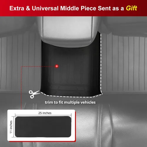 Miniatura 2 de IKON MOTORSPORTS, Alfombrillas de piso de ajuste personalizado compatibles con Dodge Charger Chrysler 300 RWD 2011-2023, látex de goma gris/gris