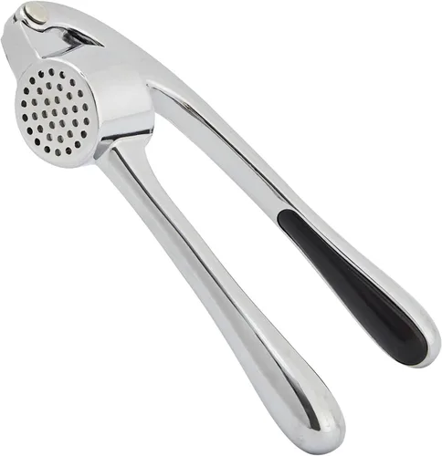 Miniatura 8 de HiramWare Prensa de ajo, trituradora de ajo de cocina a prueba de óxido con mango ergonómico, trituradora de jengibre con buen agarre, fácil