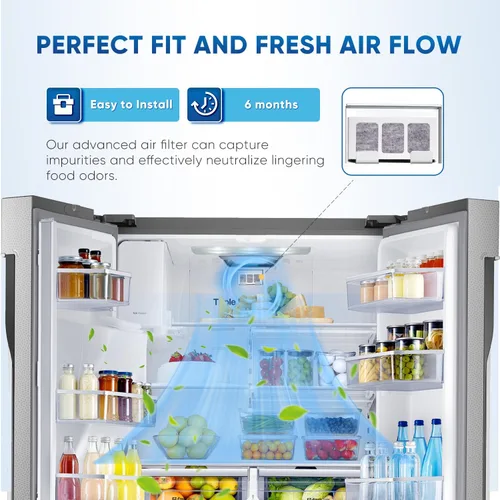 Miniatura 6 de PUREPLUS Paultra2 - Filtro de aire de repuesto para refrigerador, compatible con Pureair Ultra 2, Pureair Ultra ll, 242047805, 5303918847