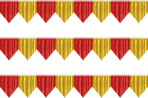 Miniatura 16 de Pancarta 3P con flecos metálicos para colgar en la pared, telón de fondo para desfiles, flotadores, guirnaldas, bodas, fiestas, graduación, clase