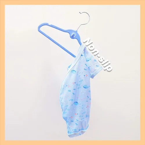 Miniatura 4 de Paquete de 30 perchas de terciopelo para niños, antideslizantes que ahorran espacio con mini ganchos en cascada, multicolor