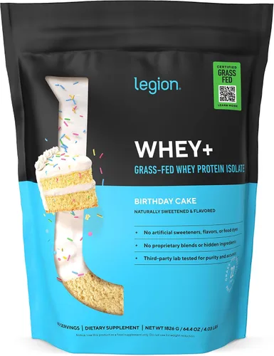 Miniatura 16 de LEGION Whey+ Proteína de Suero Aislado de Vacas Alimentadas con Pasto - Polvo de Proteína de Suero Aislado Bajo en Calorías, Sin OMG, Sin Azúcar