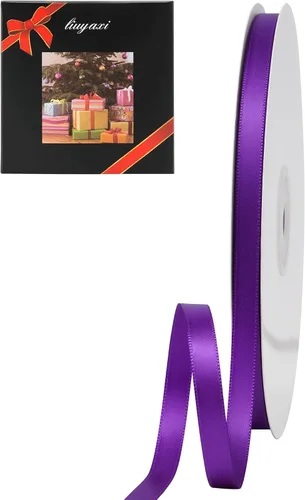 Miniatura 23 de LIUYAXI Cinta negra de doble cara, 1-1/2 pulgadas x 50 yardas, uso para envoltura de regalos, ramos de flores, fabricación de lazos, decoración