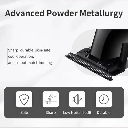 Miniatura 5 de KEMEI Cortapelos 2299 Profesional para Hombres Profesional – Cortadora de Peluquería Inalámbrica y con Cable para Corte de Cabello y Aseo Recargable