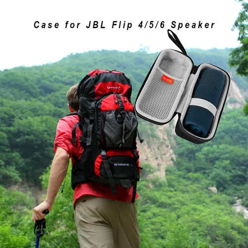 Miniatura 3 de Funda rígida de EVA para JBL Flip7/6/5 Altavoz Bluetooth portátil impermeable, compatible con JBL Flip 4 Bolsa de almacenamiento protectora de viaje