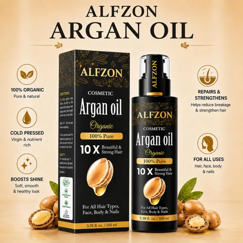 Miniatura 7 de Aceite de argán marroquí 100% puro USDA orgánico prensado en frío sin refinar – Tratamiento hidratante profundo para cabello seco y dañado, rizado