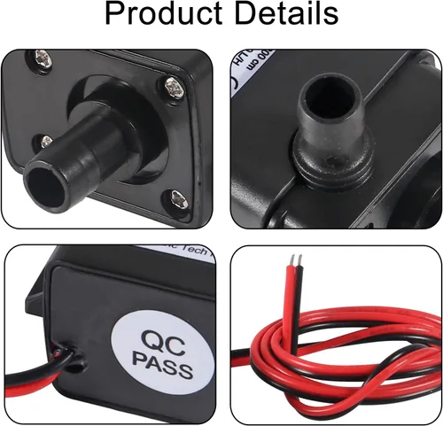 Miniatura 2 de ACEIRMC 4 unids bomba de agua 240L/H DC 12V 4.2W Micro bomba sin escobillas 3M cabeza de bombeo ultra silenciosa bomba de agua para piscina acuario