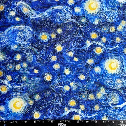 Miniatura 6 de Tela 100% algodón por yarda para costura, acolchado, manualidades DIY - 42 pulgadas de ancho (No. 20 - Flor silvestre azul)