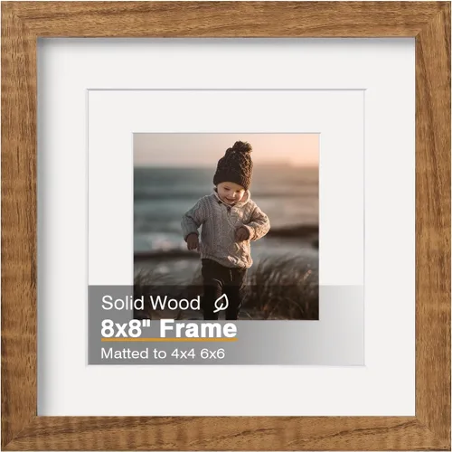 Miniatura 214 de KINLINK 3.5x5 Picture Frame, Ash Black Solid Wood Frame with Plexiglass for Table Top and Wall Mounting, Photo Frame for Horizontal or Vertical