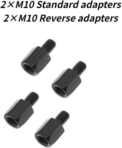 Miniatura 5 de MZS - Espejos retrovisores de motocicleta de 0.394 pulgadas, manillar ajustable de 360°, compatible con Z125 Z400 Z500 Z650 Z750 Z800 Z900 Z1000