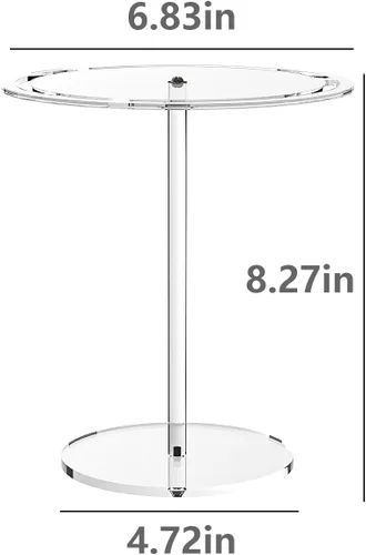 Miniatura 7 de Sunglasses Holder Stand 360 Rotating, Eyeglasses Display Rack,Eyewear room Tabletop Glasses Storage Organizer (Acrylic, Round)