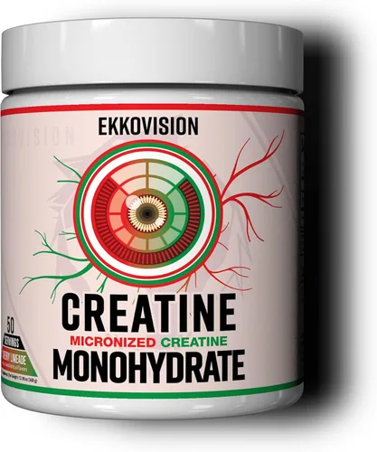 Miniatura 26 de Ekkovision Polvo de Monohidrato de Creatina Micronizado, Cereza Negra, Suplemento Pre Entrenamiento y Post Entrenamiento para Hombres y Mujeres
