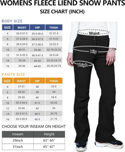 Miniatura 6 de Outdoor Ventures Homer - Pantalones de esquí para mujer con aislamiento de nieve