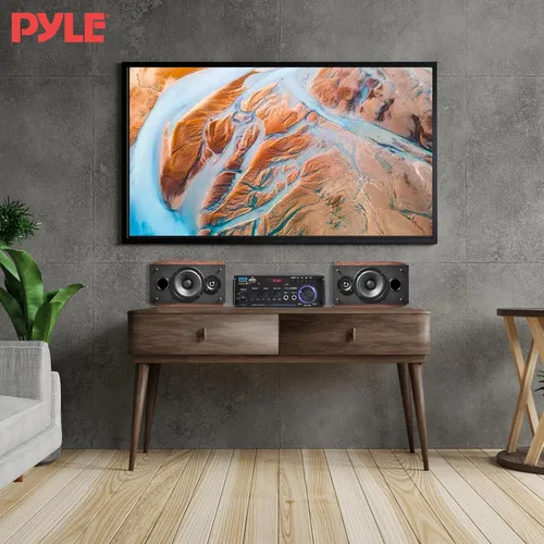 Miniatura 12 de Pyle Amplificador de potencia estéreo de 200W con Bluetooth - Receptor de audio de doble canal - Pantalla LED - RCA - USB - SD - ENTRADA MIC - Radio