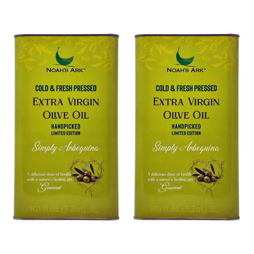 Miniatura 13 de Aceite de oliva virgen extra prensado en frío y fresco Arbequina de Noah's Ark Origen único, alto polifenol - 3L/101 oz