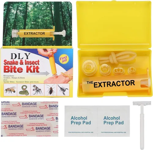 Miniatura 8 de DLY Kit de mordida de serpiente, kit de picadura de abeja, herramienta de succión de picadura de insectos, bomba de succión extractor de veneno