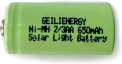 Miniatura 3 de 8 baterías recargables Ni-MH de 2/3AA 1.2V 650mAh para aplicaciones estáticas de alta potencia, ciclomotores eléctricos, medidores, dispositivos RC