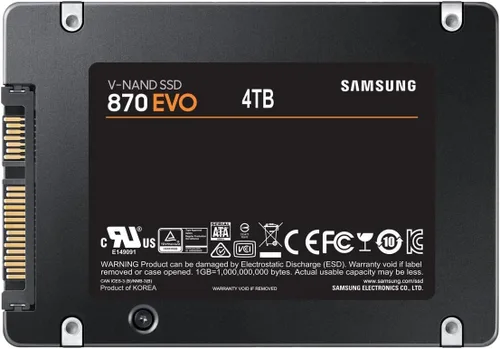 Miniatura 3 de SAMSUNG 870 EVO SSD interno SATA III de 4 TB de 2.5 pulgadas (MZ-77E4T0B/AM), color negro