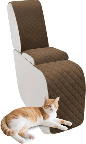 Miniatura 30 de Fundas para sofá modular reclinable, de terciopelo en forma de L, funda de consola central para perros y mascotas, lavable antideslizante, 1 funda