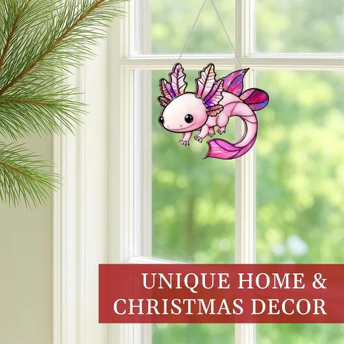 Miniatura 7 de Axolotl - Adorno de Navidad, adornos de playa para árbol, regalo de tortuga marina para mujeres, regalos de playa para mujeres, ideas de relleno