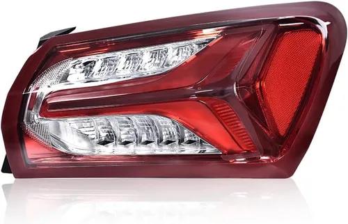 Miniatura 10 de G-PLUS Lámpara de luz trasera LED compatible con Chevy Malibu 2019 2020 2021 2022 Lámparas traseras para conductor, lente roja transparente