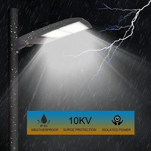 Miniatura 8 de OSTEK LED Parking Lot Lights 100W LED Shoebox Street Pole Lighting, Waterproof 14000LM Outdoor Commercial Area Road Lighting 5000K 100-277V UL