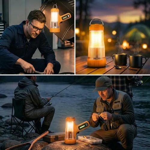 Miniatura 7 de FORTO Foco de mano de 3000 lúmenes, luz LED de largo alcance de 1400 pies con 120 horas de funcionamiento, linterna impermeable recargable IPX8