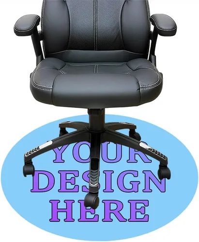 Miniatura 36 de Tapete redondo personalizado para silla de escritorio de oficina, diseño de tu propio logotipo de foto, texto, alfombrillas circulares