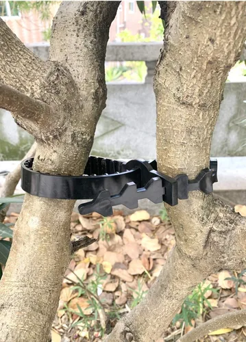 Miniatura 6 de Juego de 5 soportes para árbol ajustables para árboles y plantas, sistema de entrenamiento de árboles, correas resistentes para enderezar, correas
