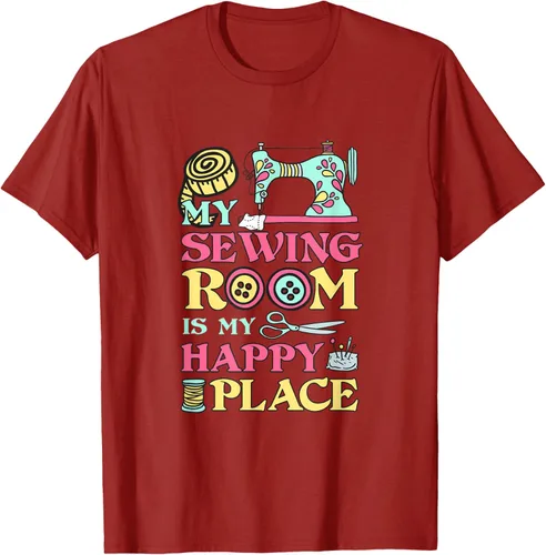 Miniatura 4 de Costura is my Happy Place diseño de una playera, mujer S, Arándano