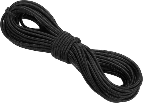 Miniatura 128 de PATIKIL Cuerda elástica elástica de 109 yardas (328.1 ft), cuerda elástica pesada de 0.059 in, albaricoque para manualidades, correas de gancho