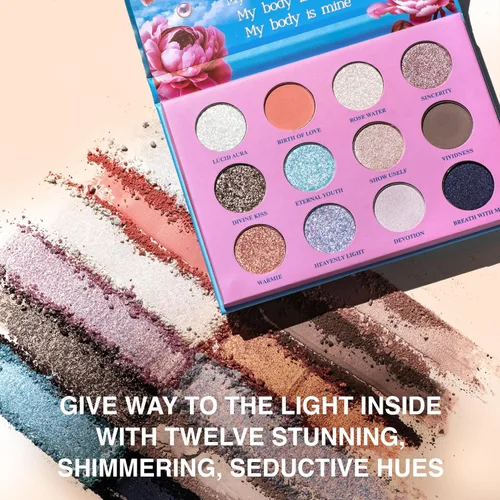Miniatura 27 de SELESTIA BEAUTY Paleta de sombra de ojos de maquillaje Mother of Lights - 12 tonos mezclables con acabados mate y brillante - Paleta de sombras