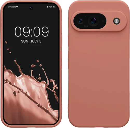 Miniatura 171 de kwmobile Funda compatible con Google Pixel 9 Pro - Funda protectora delgada de TPU para teléfono - Acabado mate suave - Negro mate