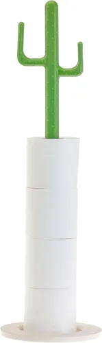 Vigar Soporte de papel higiénico de cactus, soporte de papel higiénico independiente con almacenamiento para 5 rollos, soporte de papel higiénico de