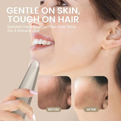 Miniatura 5 de Epilady Depiladora Esthetic Pearl para Rostro de Mujer, Removedor de Vello Facial Femenino Incluye Estuche y Cepillo de Limpieza, Pinzas