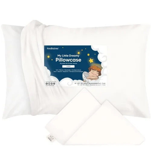 Miniatura 35 de KeaBabies Funda de almohada para niños pequeños de 13 x 18 pulgadas, funda de almohada de algodón orgánico para niños, niñas, funda de algodón suave