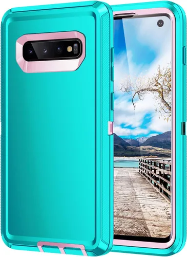 Miniatura 13 de Funda para Galaxy S10, [sin protector de pantalla] resistente a prueba de golpes, polvo y caídas, 3 capas de protección completa del cuerpo, funda